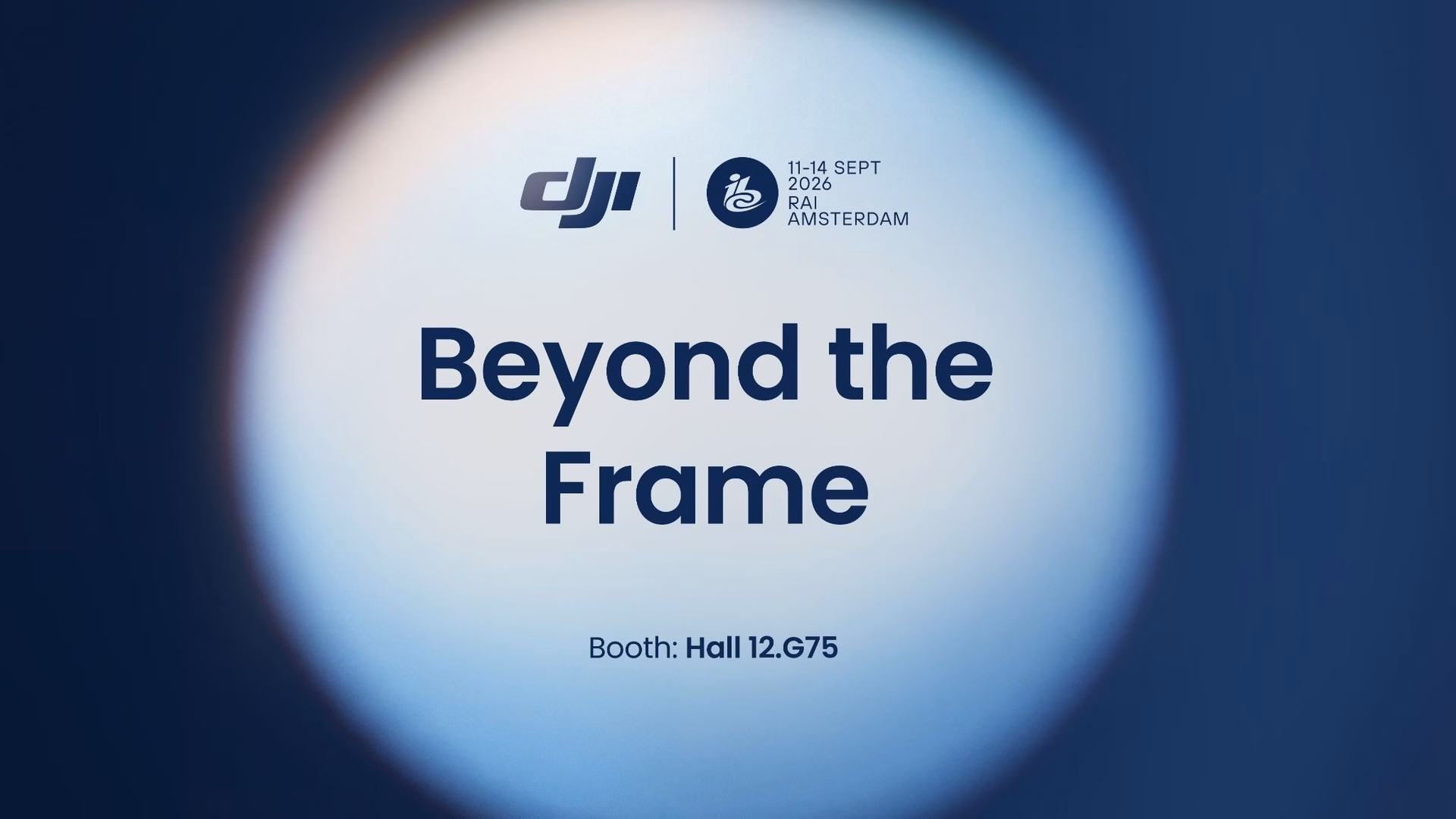 DJI ที่งาน IBC 2026 บูธ Hall 12.G75