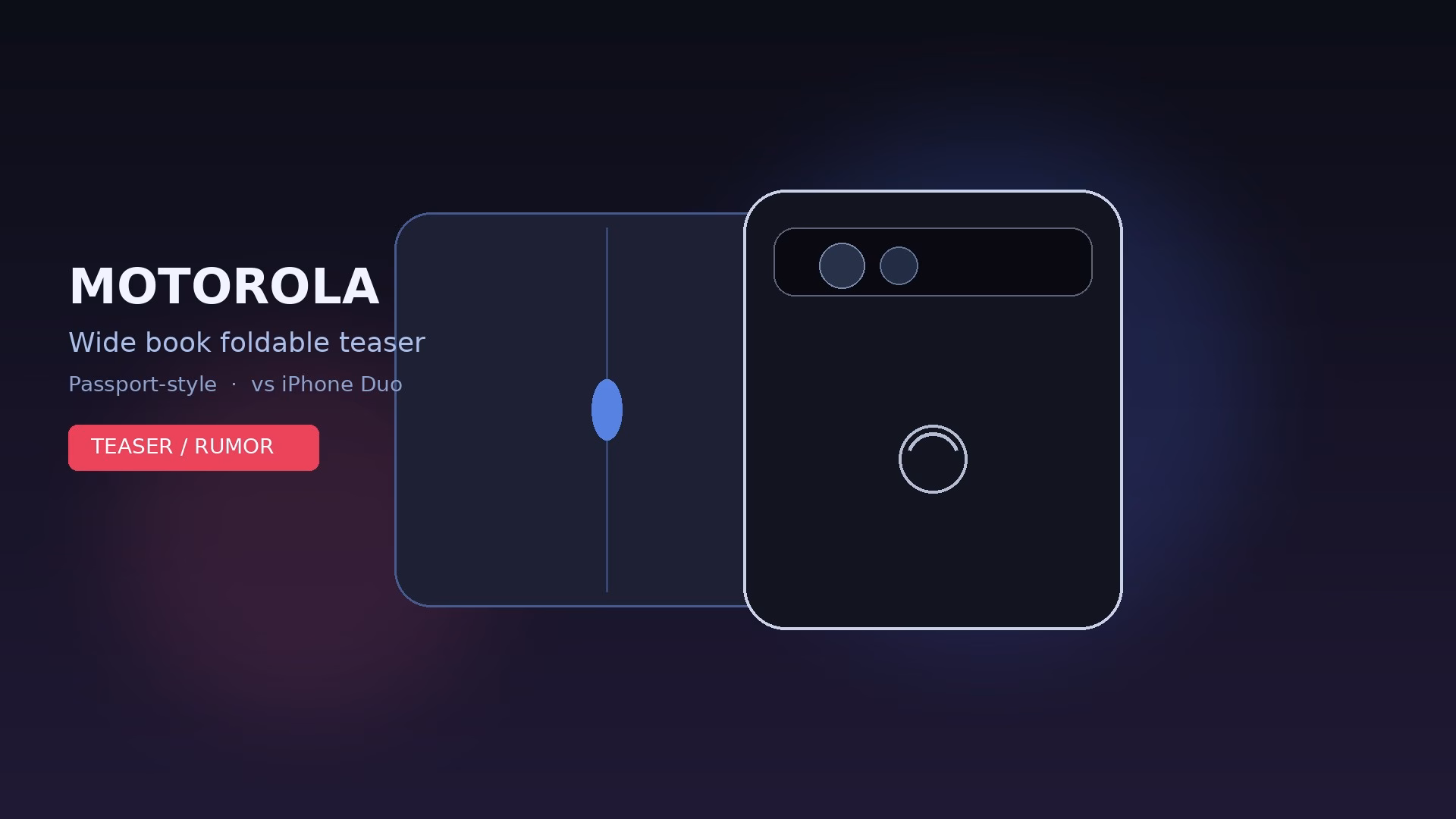 ทีเซอร์โฟลเดเบิล Motorola สัดส่วนสั้นกว้างแบบพาสปอร์ต