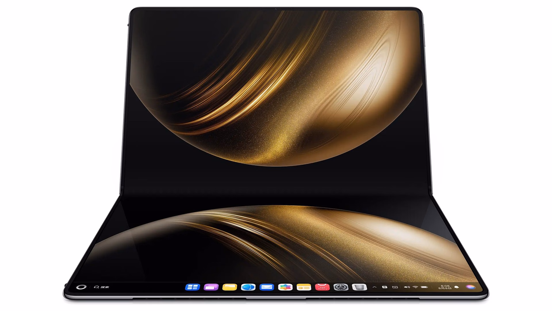 HUAWEI MateBook Fold จอพับ 18 นิ้วกางในท่าโน้ตบุ๊ก