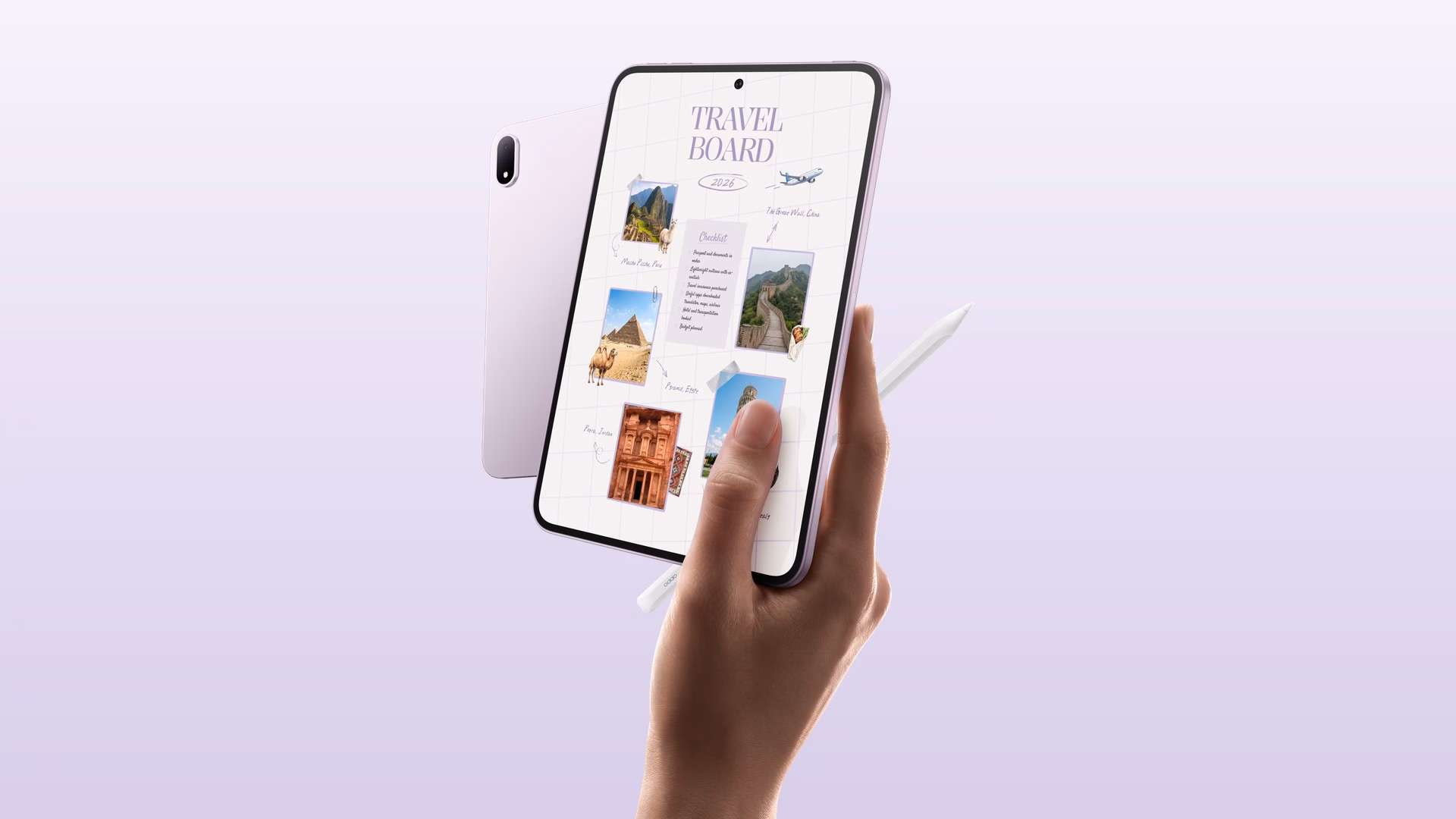 OPPO Pad Mini รุ่น Matte Display สีม่วง Lavender Purple พร้อมปากกา
