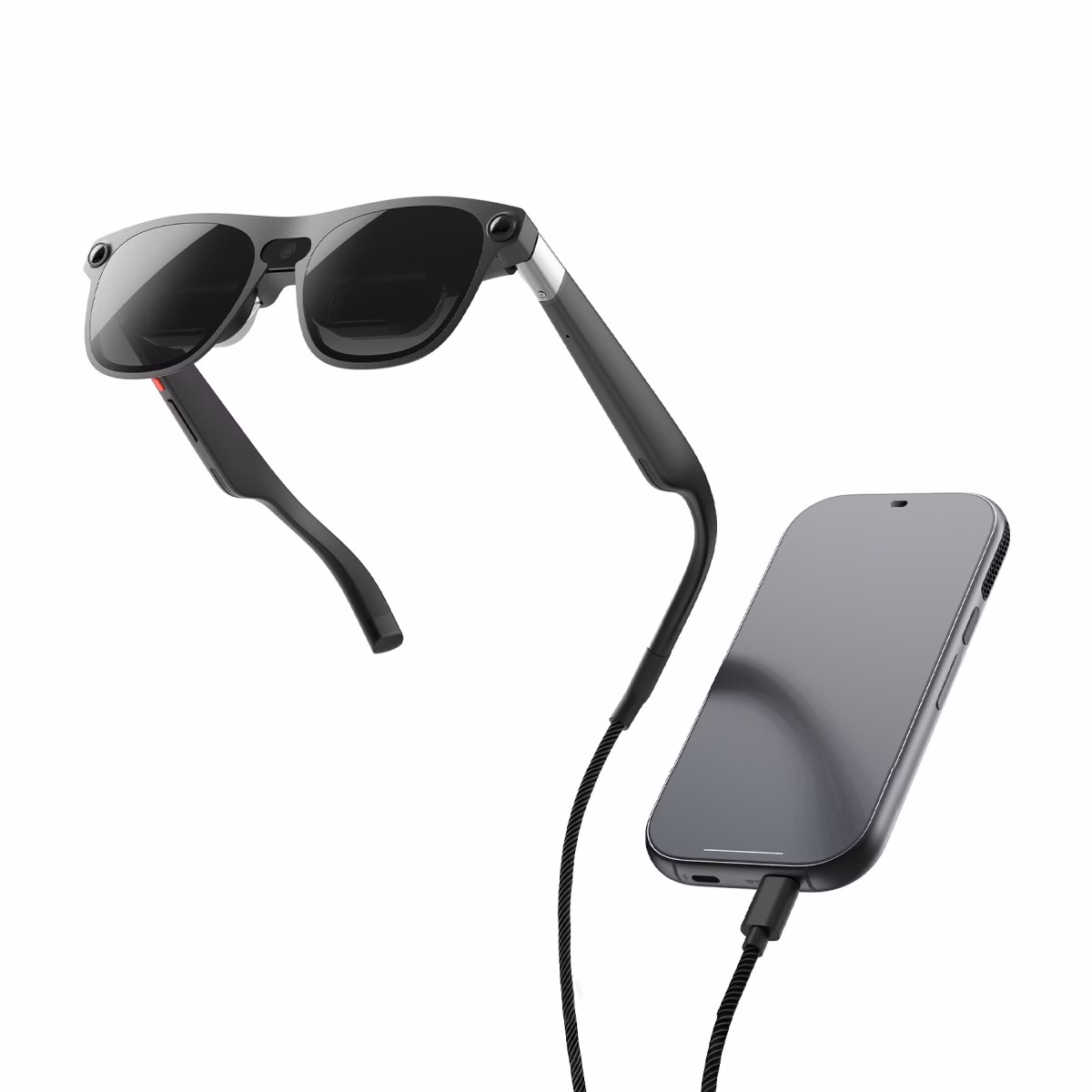 แว่น XREAL AURA พร้อมกล่องประมวลผลที่ต่อสาย